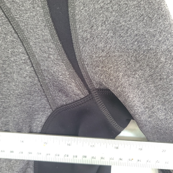 FILA Sport Womens Track Jacket Gray Heathered Zip Stretch Pockets Thumbholes L - Picture 7 of 8